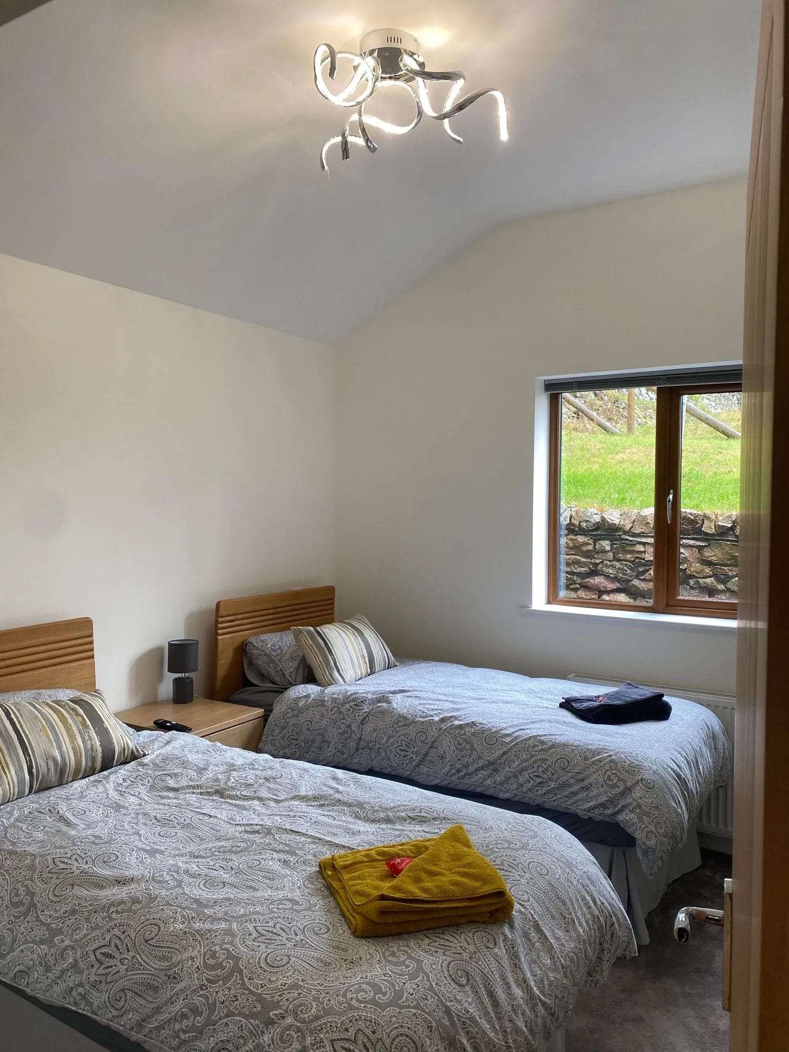The twin bedroom at Little Barn